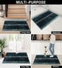 Burn Green Microfibre 23x35 Inches Fluffy Bath Mat