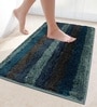 Burn Green Microfibre 23x35 Inches Fluffy Bath Mat