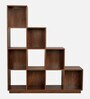 Burns Book Shelf In Dark Walnut Finish