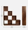 Burns Book Shelf In Dark Walnut Finish