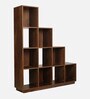 Burns Book Shelf In Dark Walnut Finish