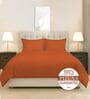 Burnt Orange Solid 400 TC Cotton Double Sized Duvet Cover