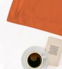 Burnt Orange Solid 400 TC Cotton Standard Sized 2 Pillow Covers