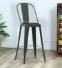 Burrows Metal Bar Stool In Grey Colour