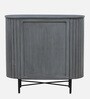 Burruss Solid Wood Bar Cabinet In Grey Finish