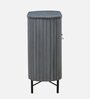 Burruss Solid Wood Bar Cabinet In Grey Finish