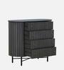 Burruss Solid Wood Chest Of Drawers In Grey Colour