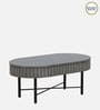 Burruss Solid Wood Coffee Table In Grey Colour