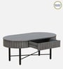 Burruss Solid Wood Coffee Table In Grey Colour