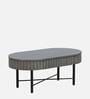 Burruss Solid Wood Coffee Table In Grey Colour