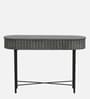 Burruss Solid Wood Console Table In Grey Finish