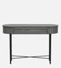 Burruss Solid Wood Console Table In Grey Finish