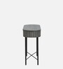 Burruss Solid Wood Console Table In Grey Finish