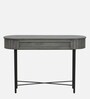 Burruss Solid Wood Console Table In Grey Finish