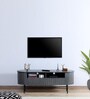 Burruss Solid Wood TV Console in Grey Finish for TVs up to 50"