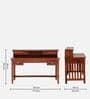 Bushley Sheesham Wood Writing Table In Scratch Resistant Honey Oak Finish