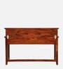 Bushley Sheesham Wood Writing Table In Scratch Resistant Honey Oak Finish