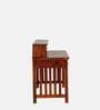 Bushley Sheesham Wood Writing Table In Scratch Resistant Honey Oak Finish