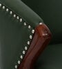 Busveal Leatherette Arm Chair In Green Colour