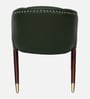 Busveal Leatherette Arm Chair In Green Colour