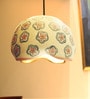 Buta Print Terracotta Dome Hanging Light