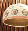 Buta Print Terracotta Dome Hanging Light