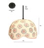 Buta Print Terracotta Dome Hanging Light