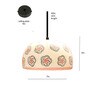 Buta Print Terracotta Dome Hanging Light