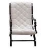 Butros Lounge Chair in Brown & Silver Colour
