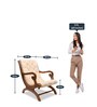 Butros Arm Chair in Teak Finish