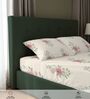 Buttercream Floral 200 TC Cotton Single Bedsheet with 1 Pillow Cover