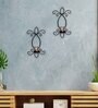 Butterfly  Black Metal Wall Tealight Candle Holder