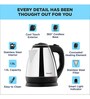 Butterfly EKN Stainless Steel 1.5-Litre Water Kettle (Black/Silver)