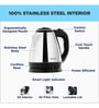 Butterfly EKN Stainless Steel 1.5-Litre Water Kettle (Black/Silver)