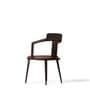 Butterfly Fables Sheesham Wood Dining Chair in Burnt Ash Finish
