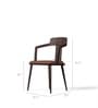 Butterfly Fables Sheesham Wood Dining Chair in Burnt Ash Finish