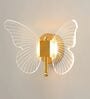 Butterfly-Inspired Modern LED Wall Lamp in Gold Finish