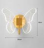 Butterfly-Inspired Modern LED Wall Lamp in Gold Finish