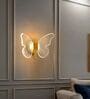 Butterfly-Inspired Modern LED Wall Lamp in Gold Finish