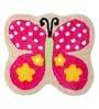 Pink Abstract Microfibre 18 x 22 Inches Kids Floor Mat