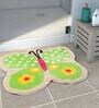 Green Abstract Microfibre 18 x 22 Inches Kids Floor Mat