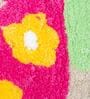 Pink Abstract Microfibre 18 x 22 Inches Kids Floor Mat