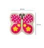 Pink Abstract Microfibre 18 x 22 Inches Kids Floor Mat