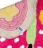 Pink Abstract Microfibre 18 x 22 Inches Kids Floor Mat