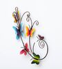 Butterfly Multicolour Handmade Metal Wall Art