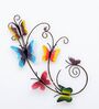 Butterfly Multicolour Handmade Metal Wall Art