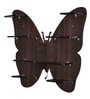 Butterfly Wall Shelf With Back Light In Walnut Finish