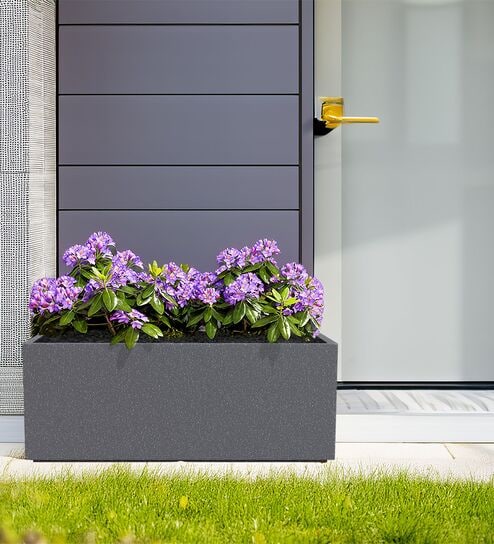 BXT Grey 21 Inch German Polymer Rectangular Plant Container