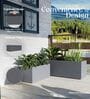 BXT Grey 21 Inch German Polymer Rectangular Plant Container