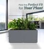 BXT Grey 24 Inch German Polymer Rectangular Plant Container